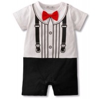 嬰兒西裝夾衣 - 黑白款 6M/12M/18M